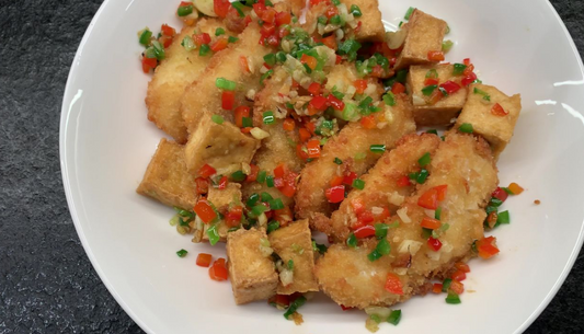 Crispy Fish and Tofu: Salt & Pepper Style